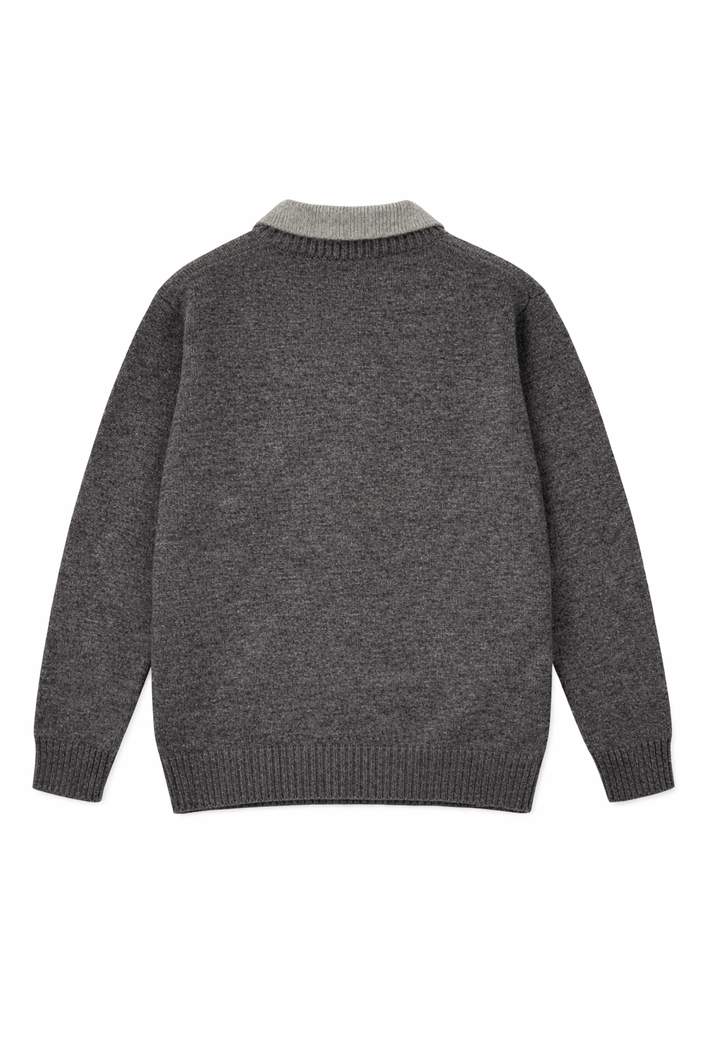 Men's Ribbed Hem Long Sleeve Sweater