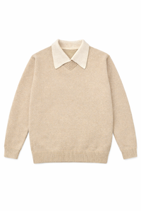 Men's Ribbed Hem Long Sleeve Sweater
