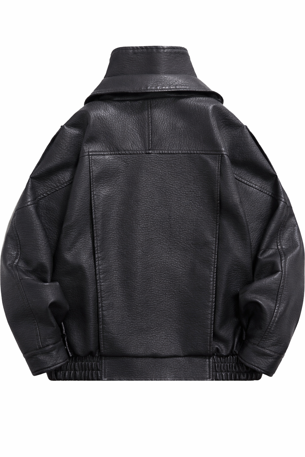 Men's Zip Up Leather Moto Jacket