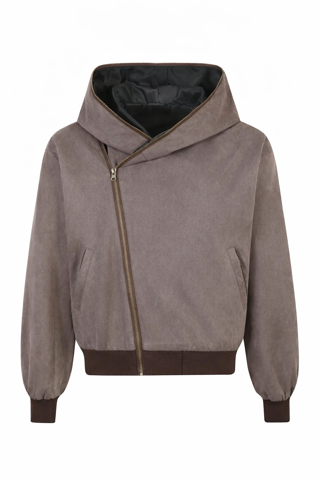 Men's Long Sleeve Hooded Zip-Up Jacket