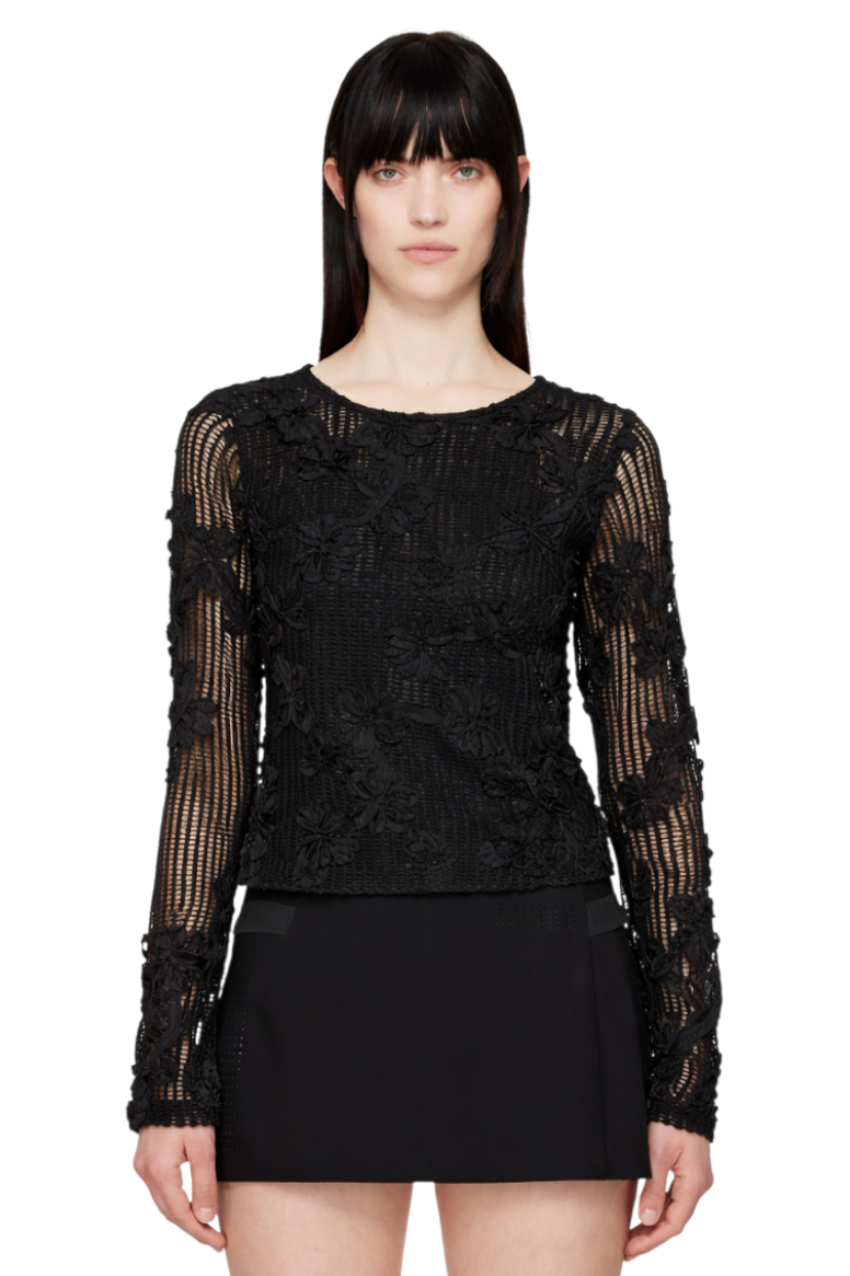 Tied Back Long Sleeve Blouse