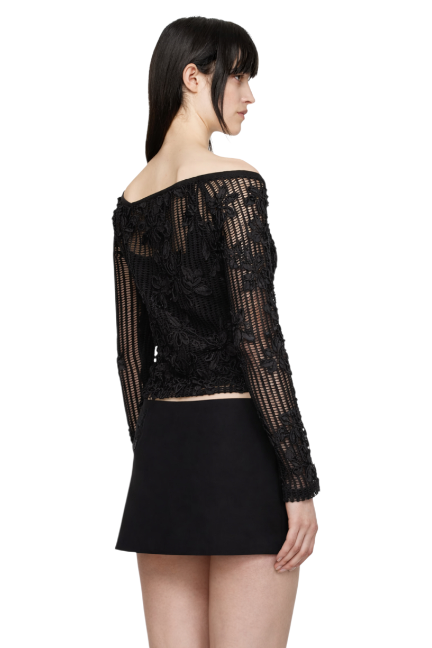 Tied Back Long Sleeve Blouse