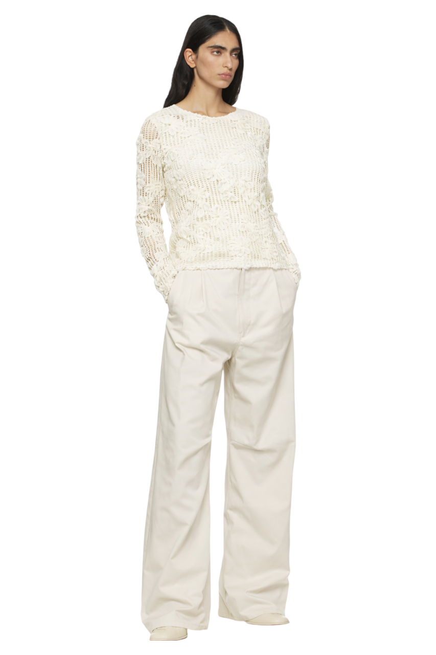 Tied Back Long Sleeve Blouse