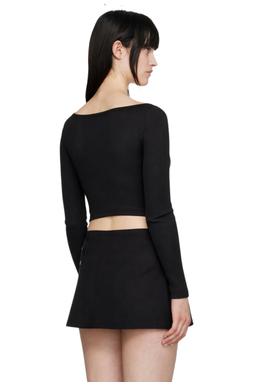 Scoop Neck Long Sleeve T-Shirt