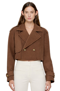 Double-Breasted Cropped Outerwear