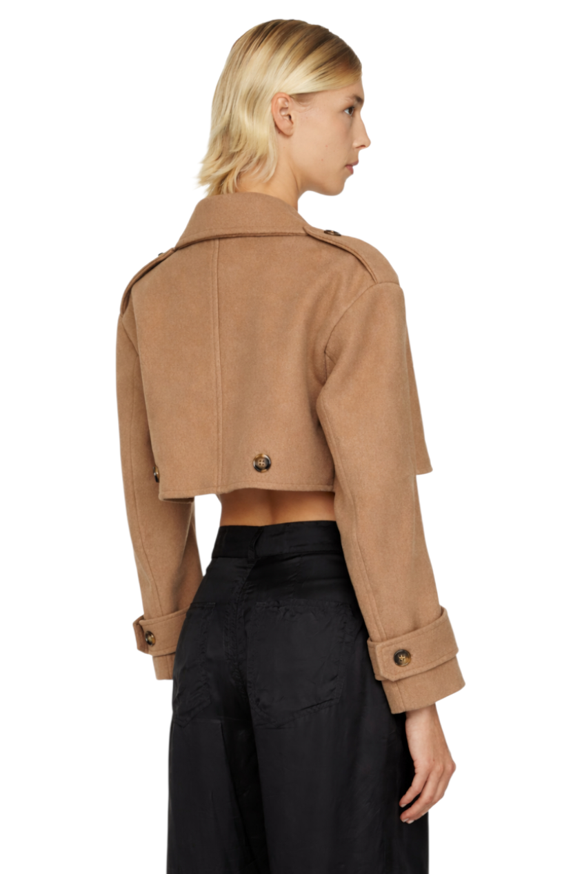 Double-Breasted Cropped Outerwear