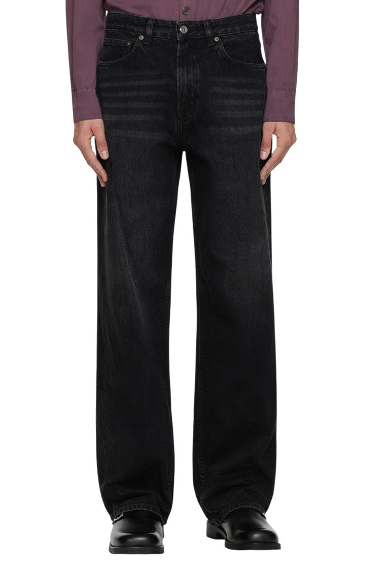 Men's Wide Leg Wash Jeans