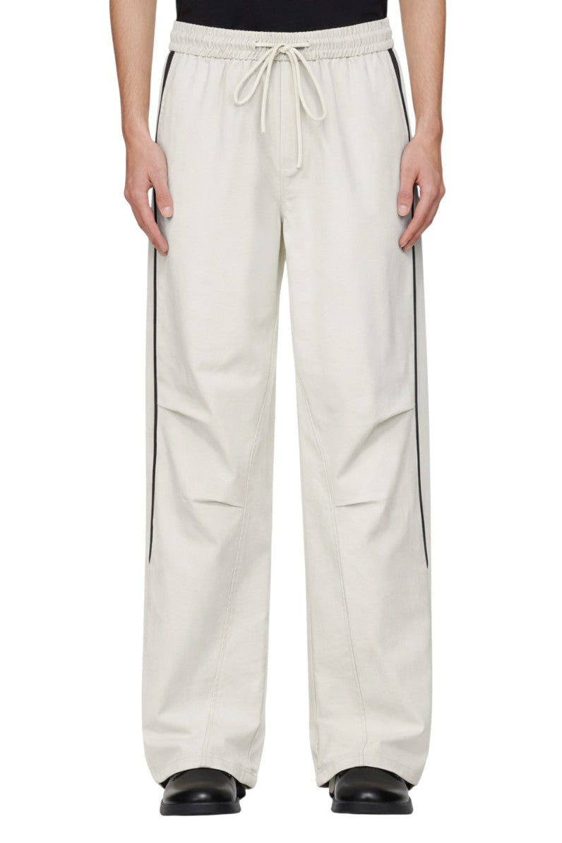 Men's Stripe Wide Leg Cargo Pants