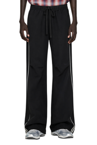 Men's Stripe Wide Leg Cargo Pants