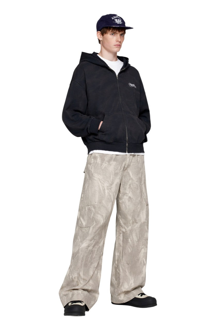 Men's Full Size Tie-dye Loose Fit Cargo Pants Plus Size