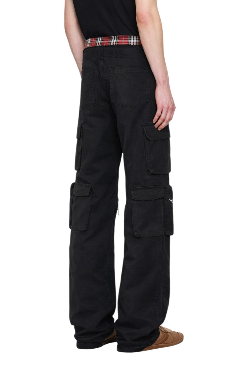 Men's Plaid Wide Leg Pants