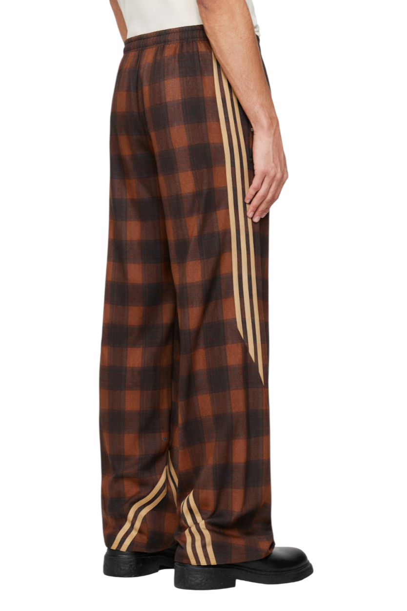 Men's Plaid Wide Leg Casual Pants