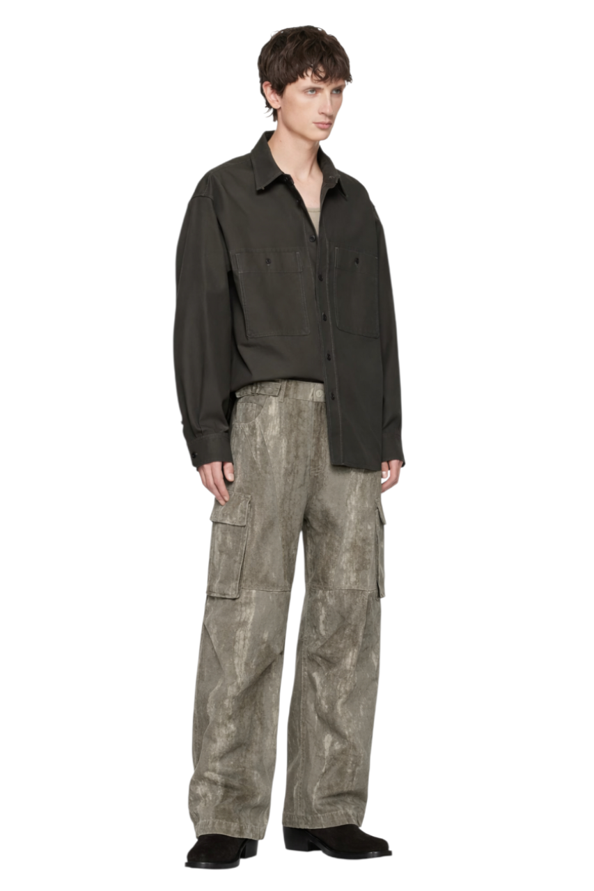 Men's Wide Leg Cargo Pants