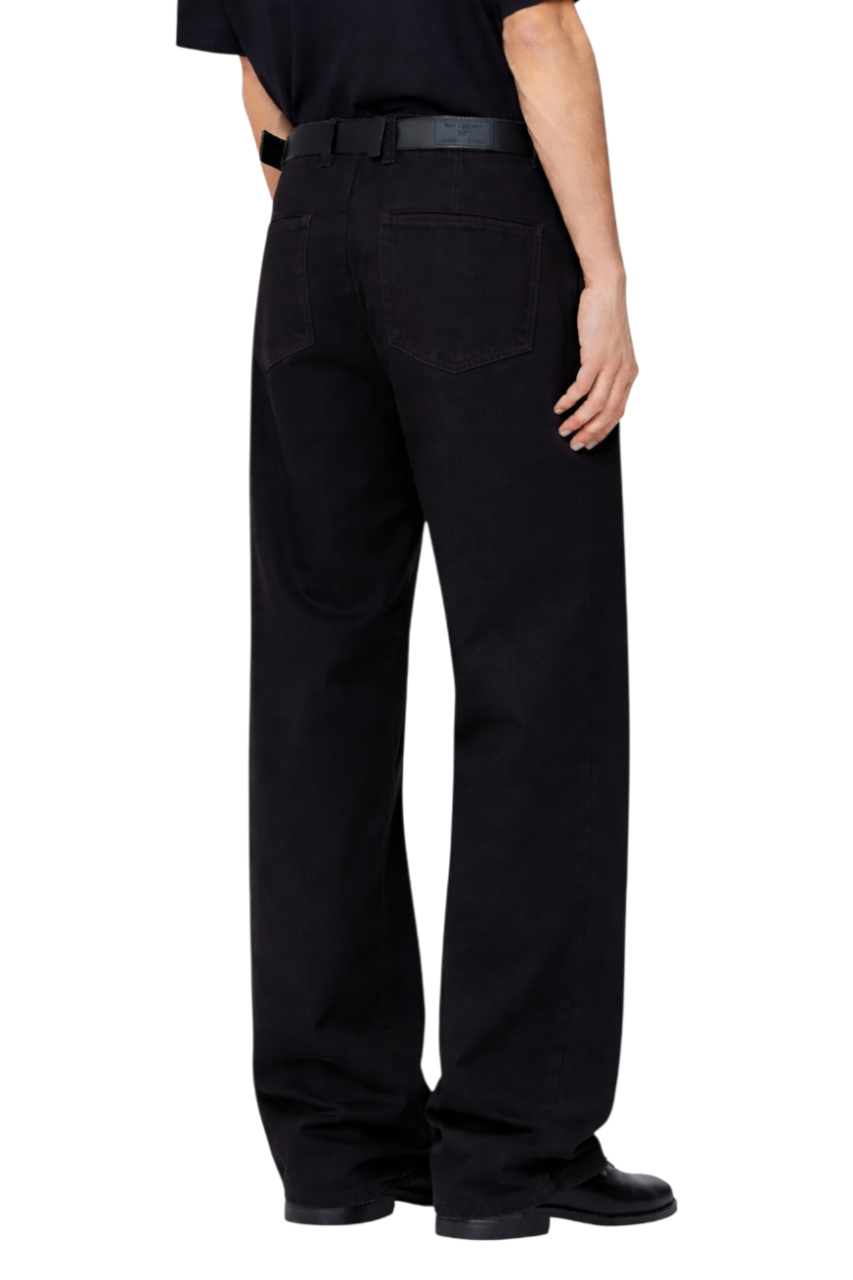 Men's Washed Wide-Leg Cargo Pants