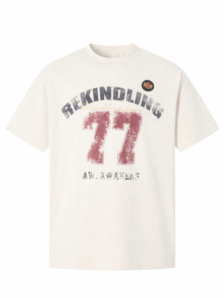 Men's Number 77 Oversized T-Shirt