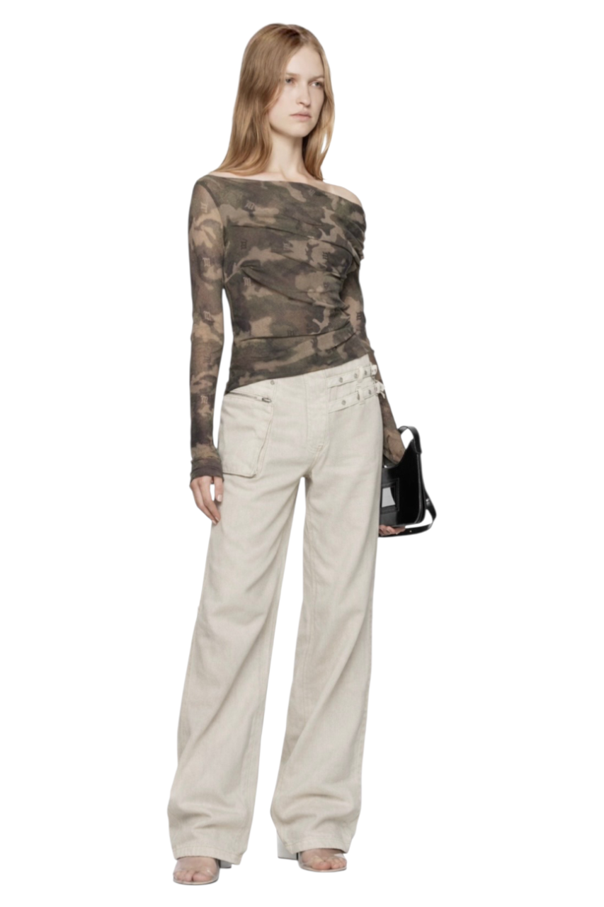 Wide Leg Jeans with Pockets