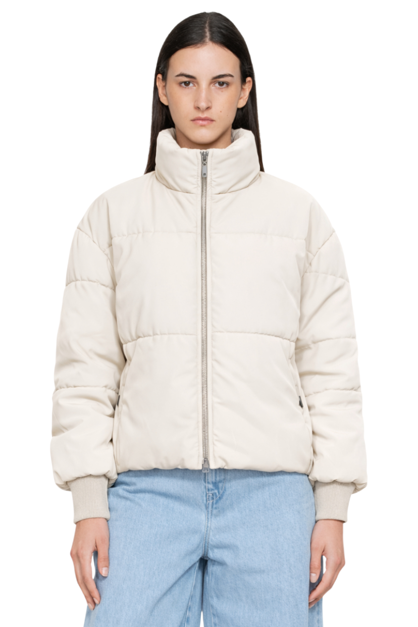 Zip Up Turtleneck Long Sleeve Puffer Jacket