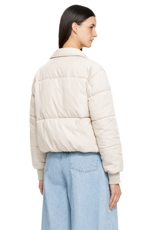 Zip Up Turtleneck Long Sleeve Puffer Jacket