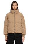 Zip Up Turtleneck Long Sleeve Puffer Jacket