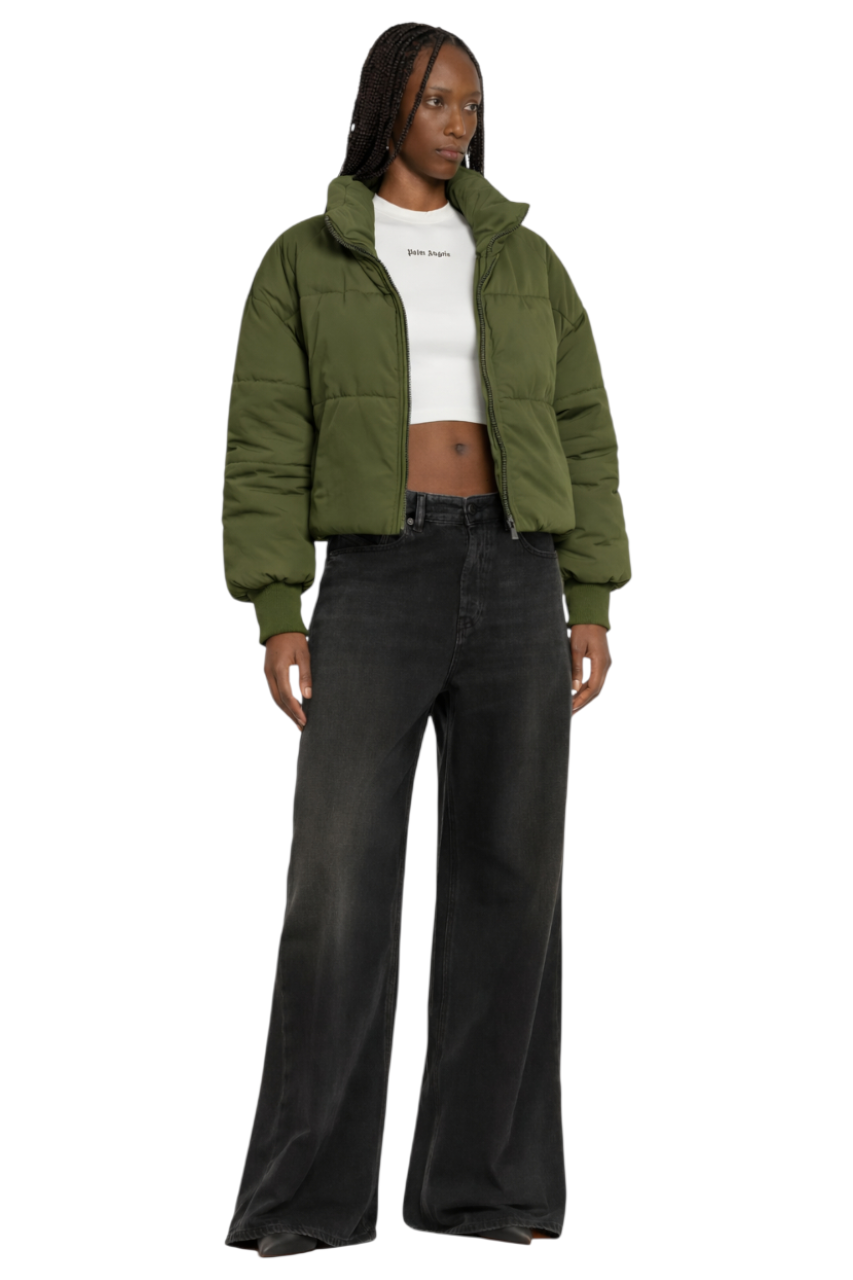 Zip Up Turtleneck Long Sleeve Puffer Jacket