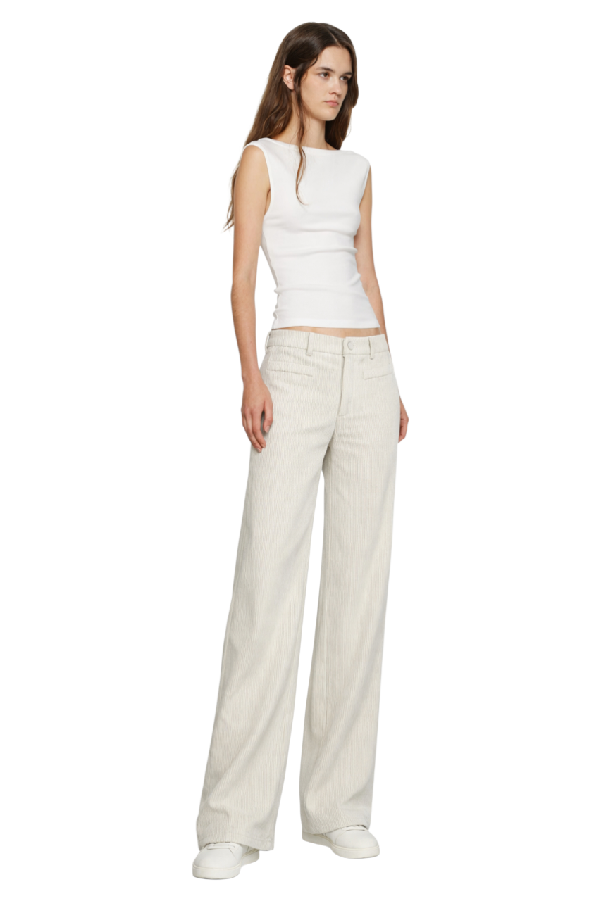 High Waist Corduroy Wide Leg Pants