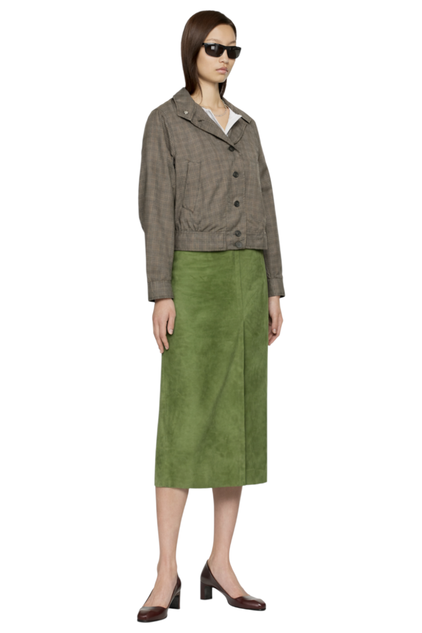 Solid Color Midi Skirt