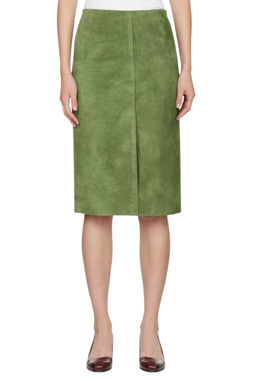Solid Color Midi Skirt