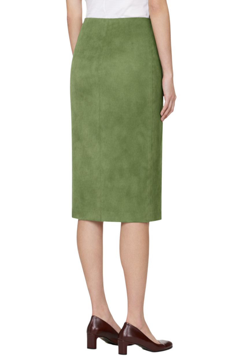 Solid Color Midi Skirt
