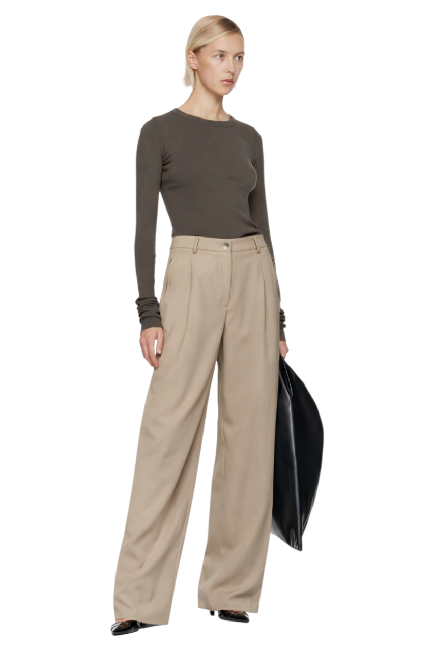 Wide Leg Pleated Pants