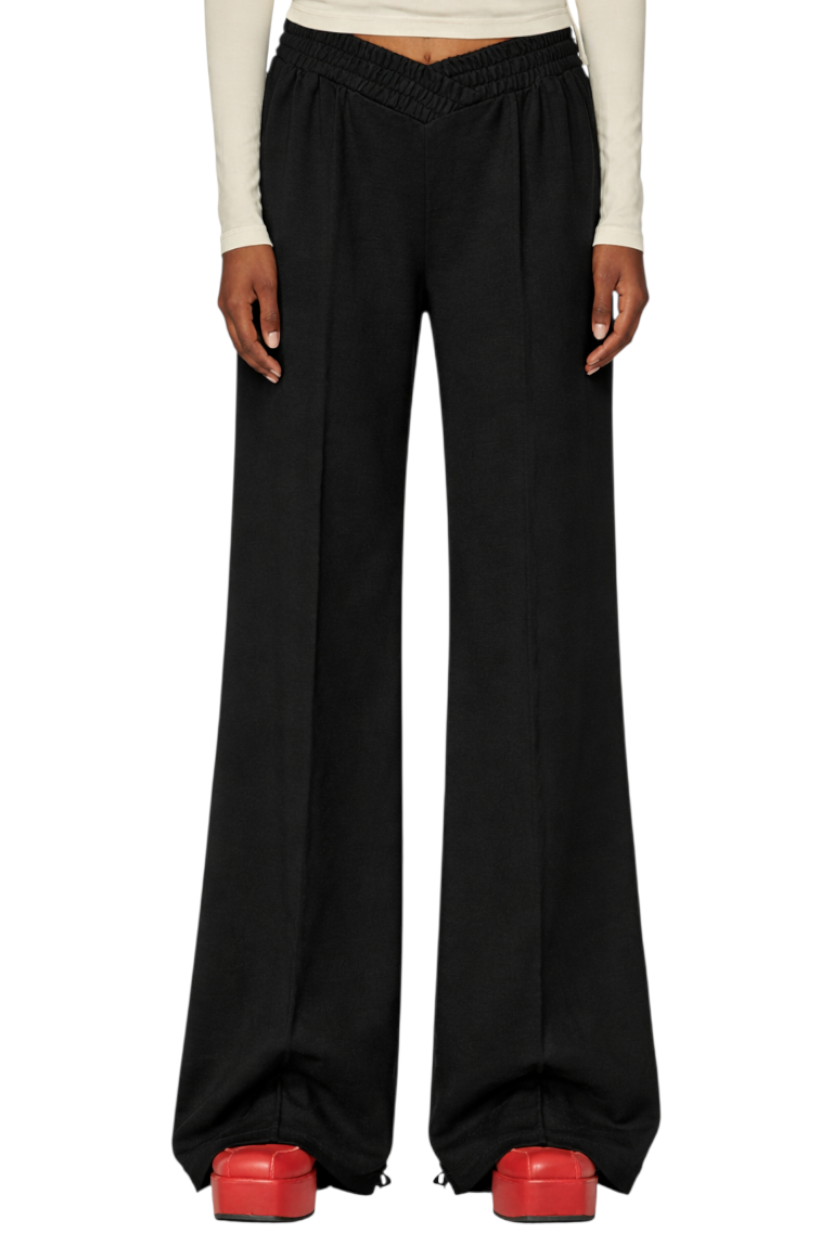 Elastic Waist Wide Leg Pants