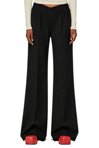 Elastic Waist Wide Leg Pants