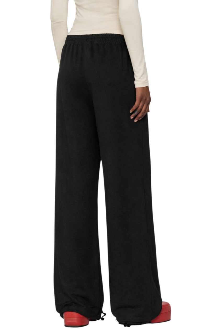 Elastic Waist Wide Leg Pants