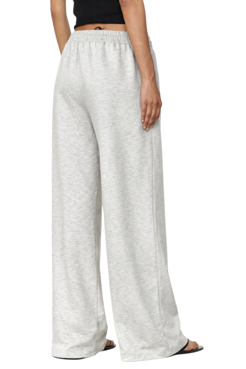 Elastic Waist Wide Leg Pants