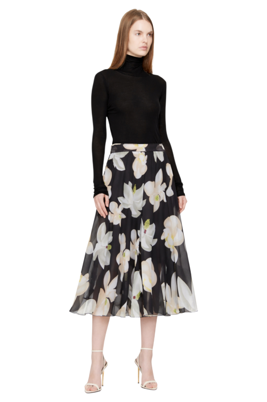 Floral Tie-Waist Skirt