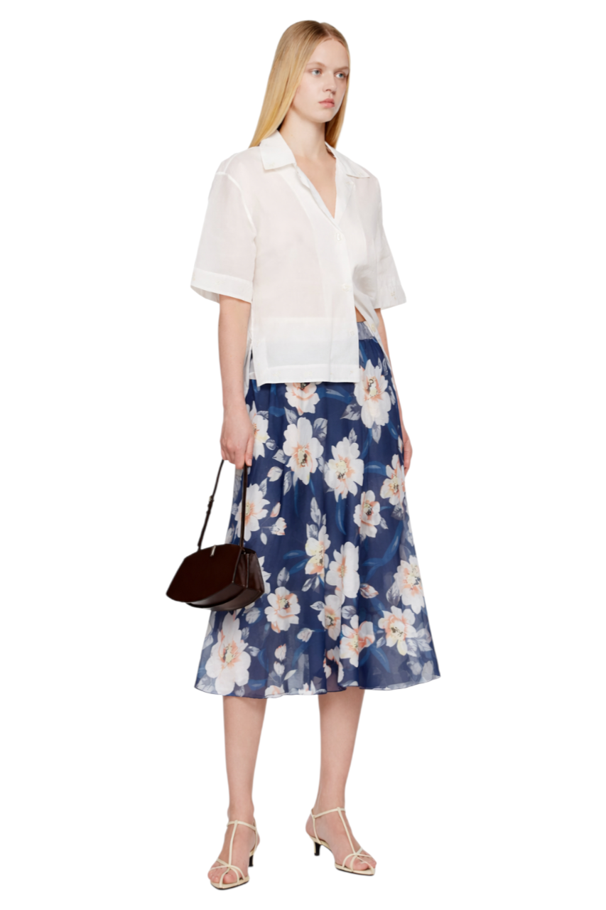 Floral Tie-Waist Skirt