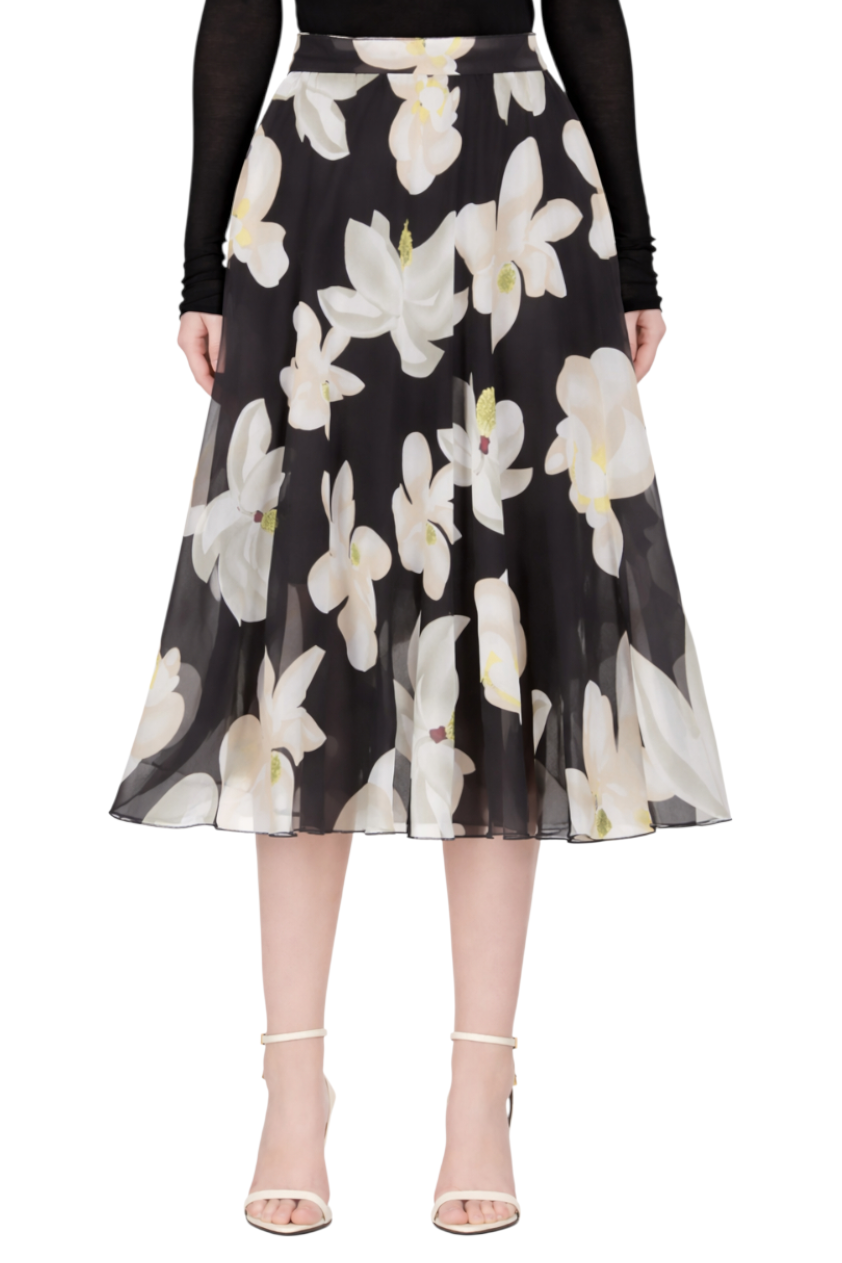 Floral Tie-Waist Skirt