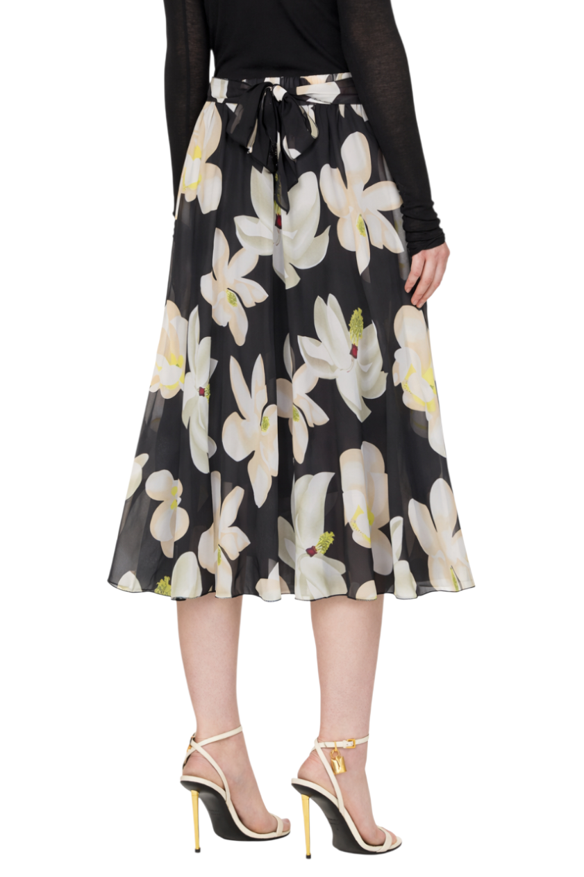 Floral Tie-Waist Skirt