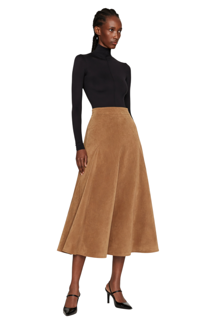 Flowy A-Line Midi Skirt
