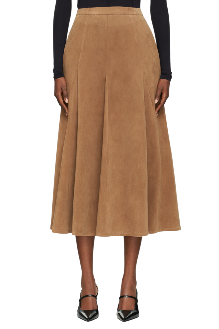Flowy A-Line Midi Skirt