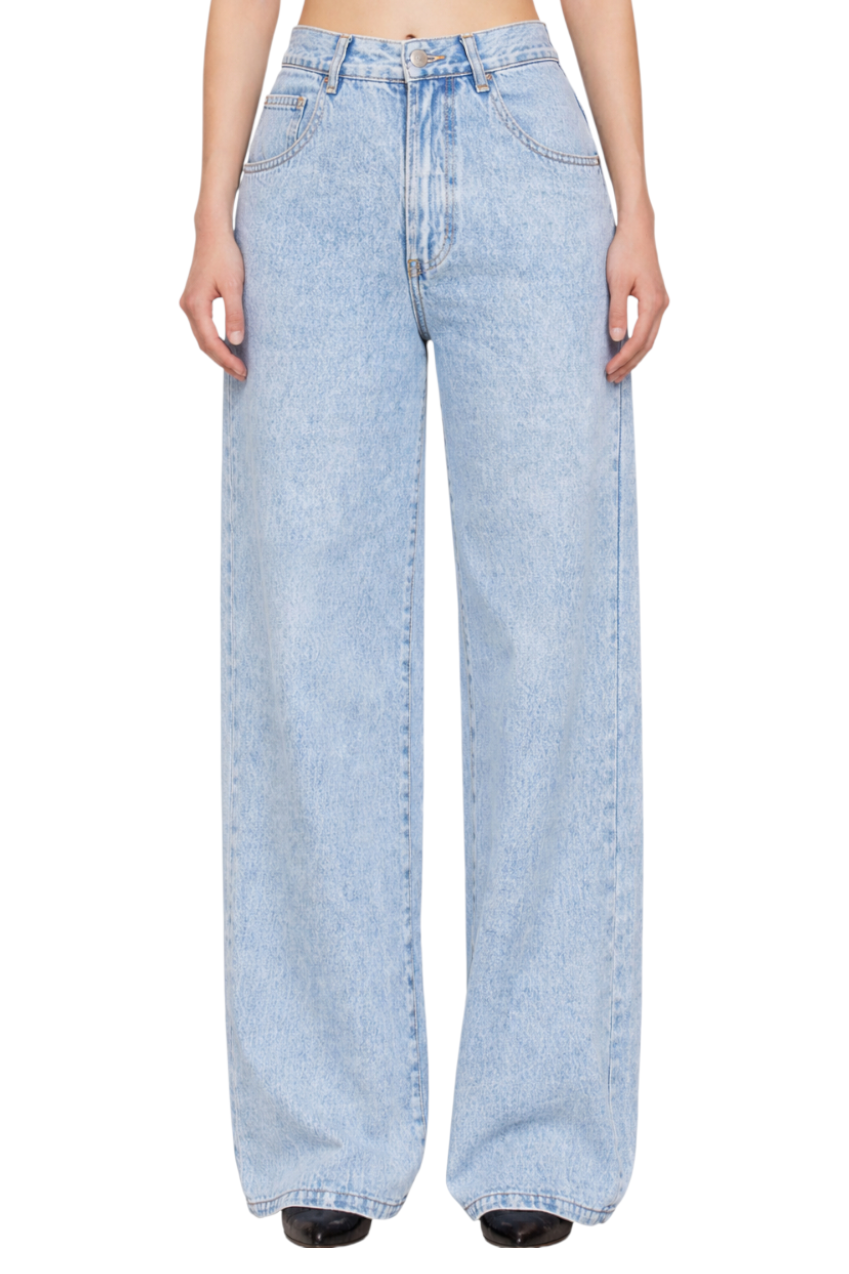 High-Waisted Wide Leg Jeans
