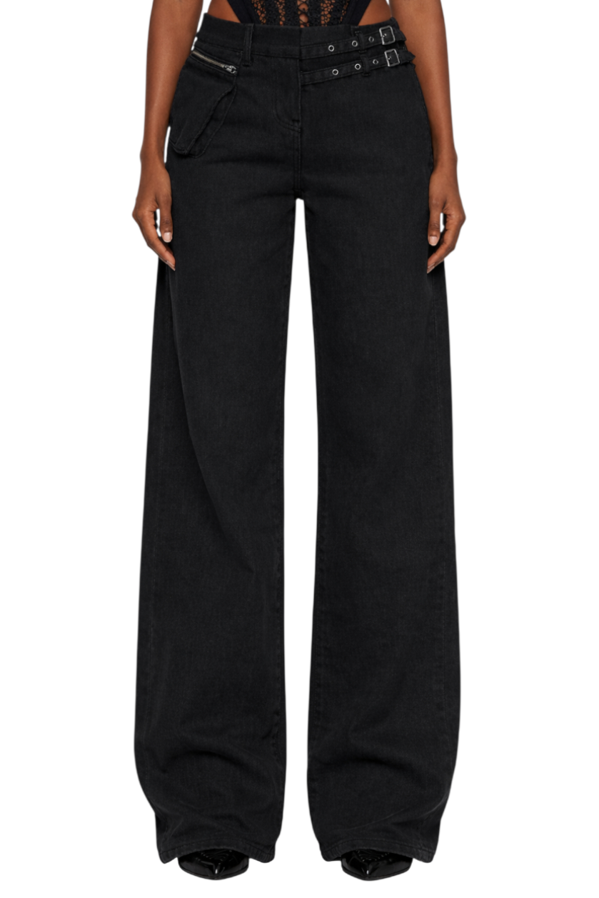 Wide Leg Jeans with Pockets