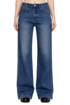 Wide Leg Vintage Wash Jeans