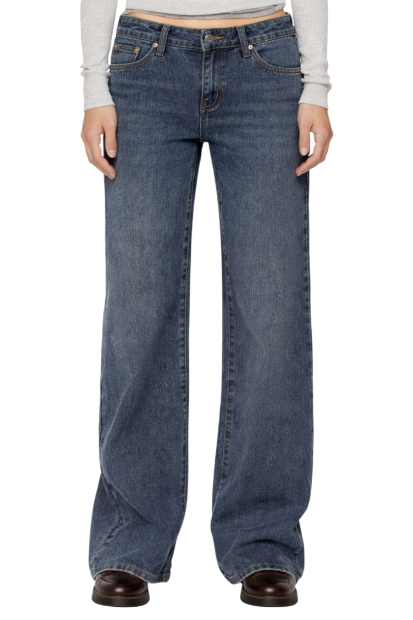 Wide Leg Jeans with Pockets