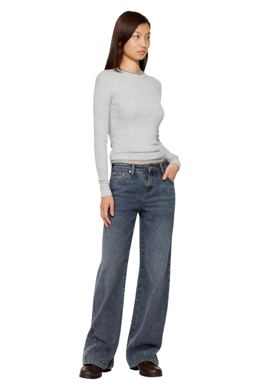 Wide Leg Jeans with Pockets