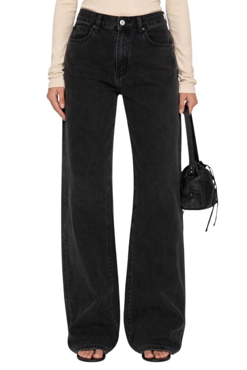 Wide Leg Jeans with Pockets