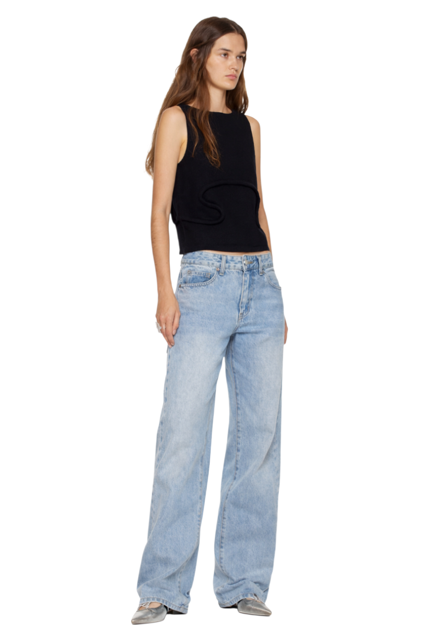 Wide Leg Jeans with Pockets