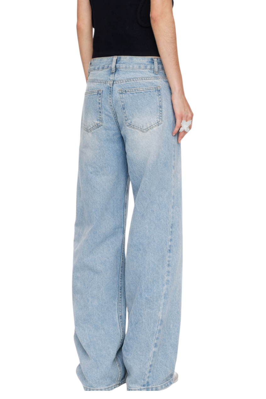 Wide Leg Jeans with Pockets