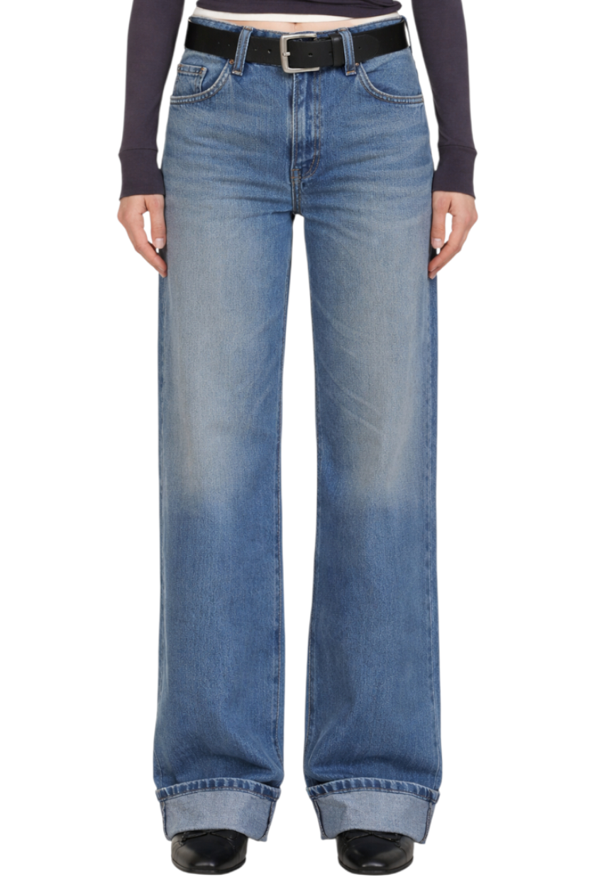 Washed Wide Leg Jeans