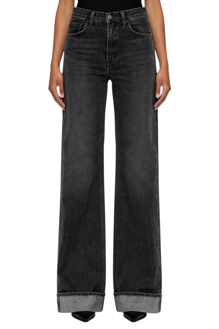 Cuffed Jeans with Pockets