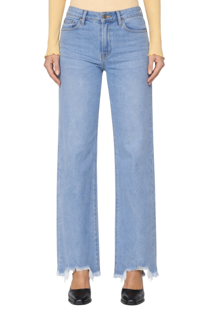 Raw Hem Loose Fit Jeans